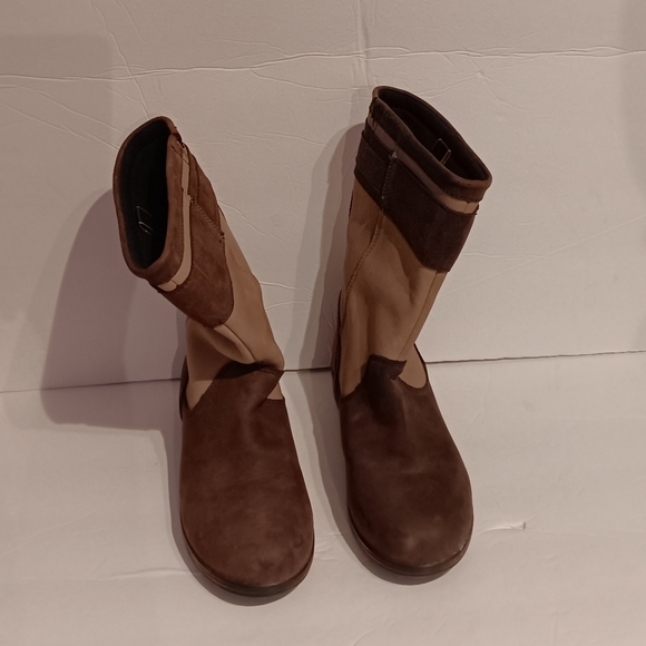 Dublin Estuary Western Cozy Cabin Brown Two Tone Leather Riding Boots Size 6.5 - Picture 3 of 10